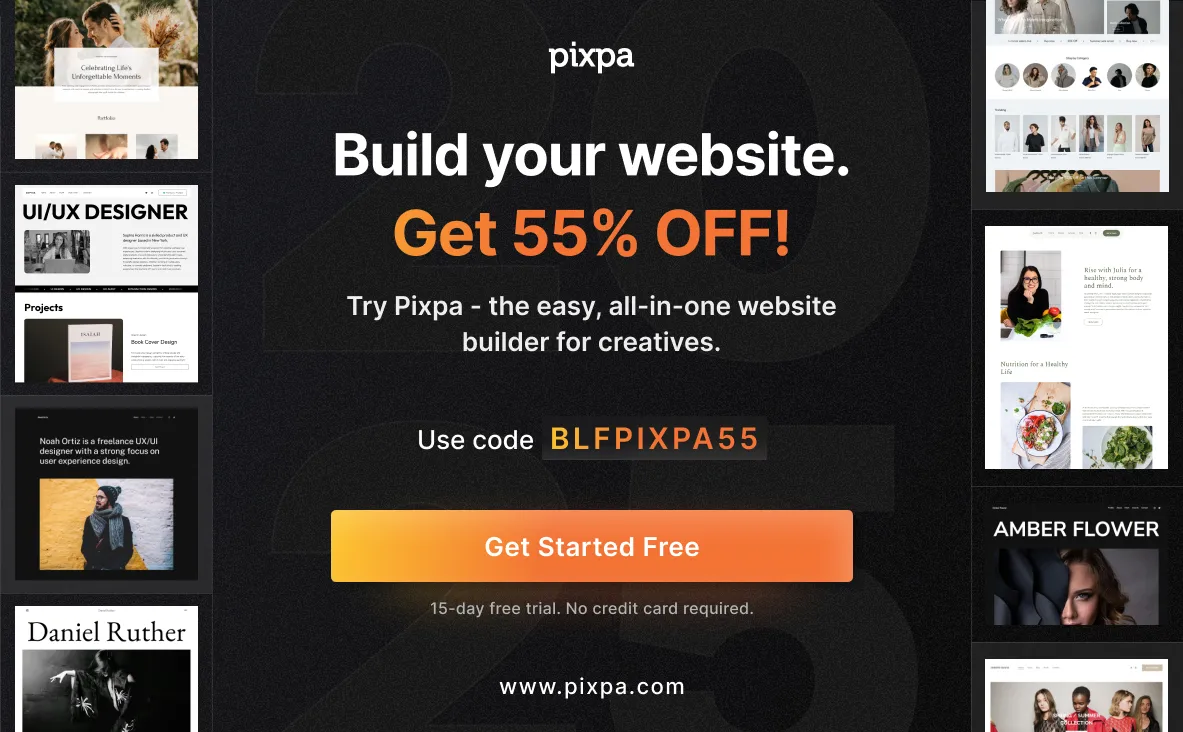 pixpa website deal