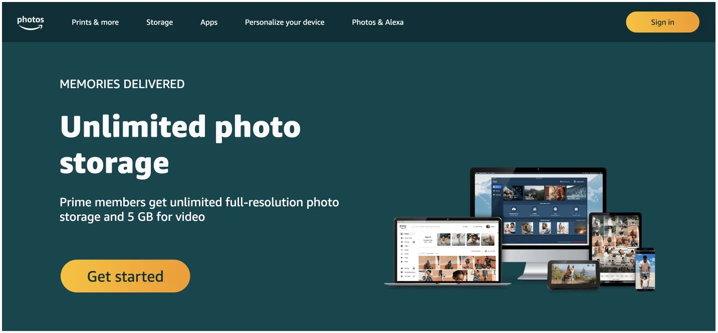 amazon photos website
