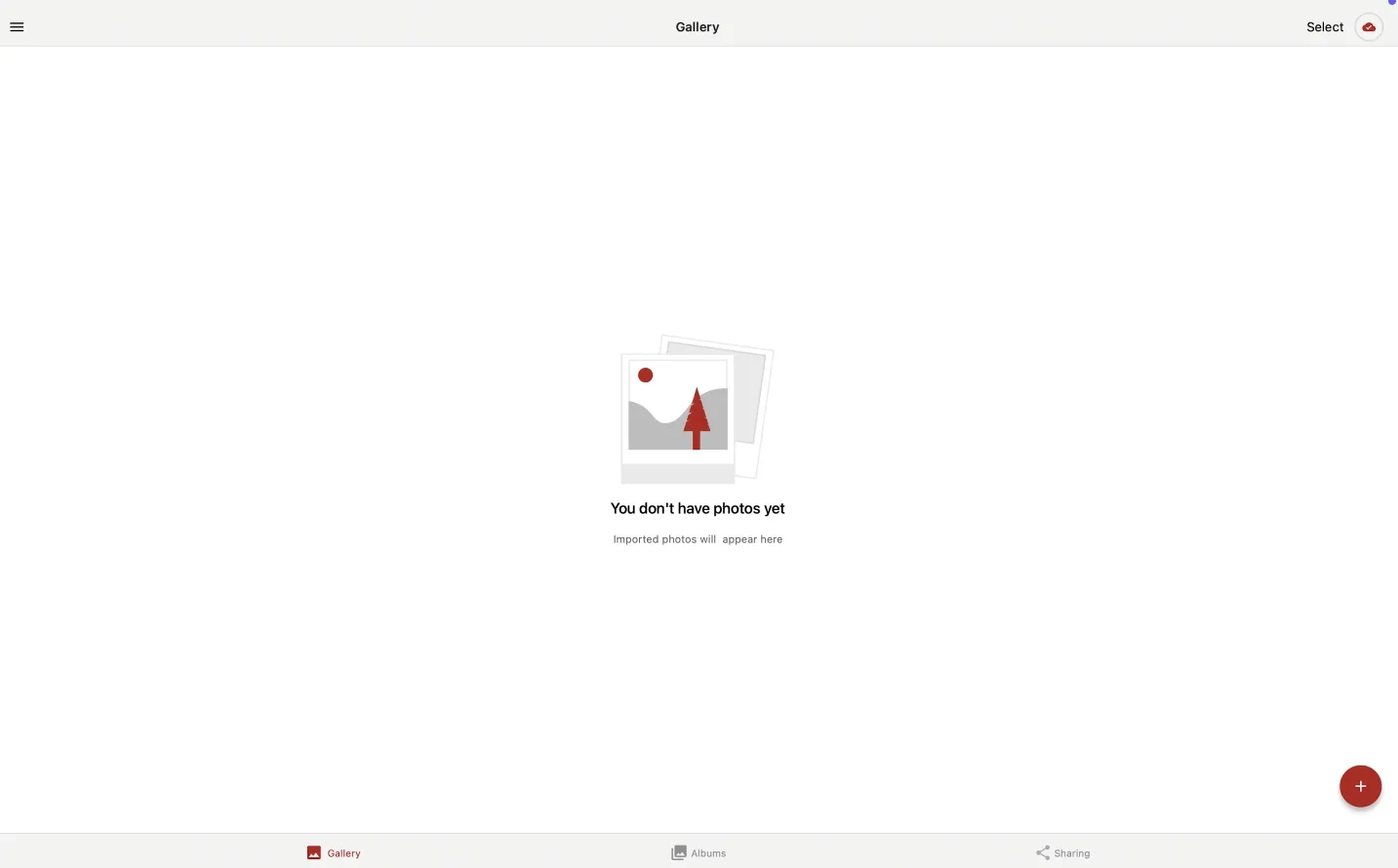 stingle photo interface