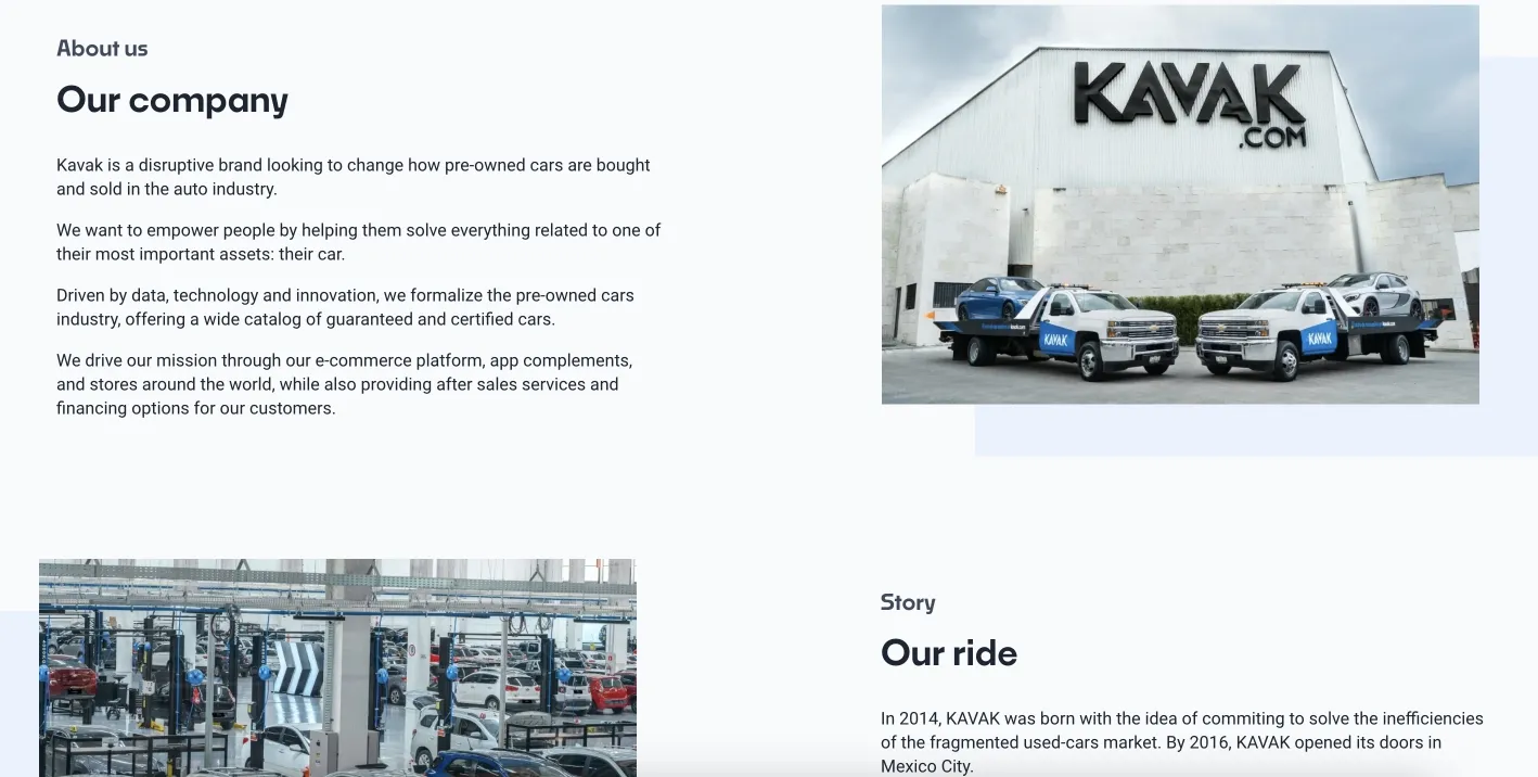 kavak website