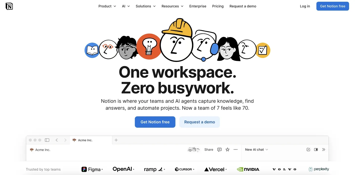 notion website