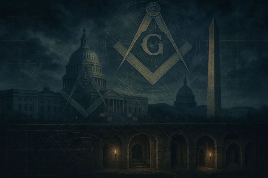 CLASSIFIED: Remote Viewers Decode Washington D.C.'s Hidden Masonic Blueprint