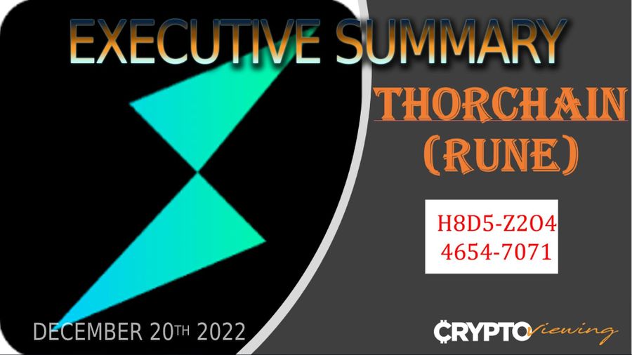 THORChain RUNE Executive Debrief