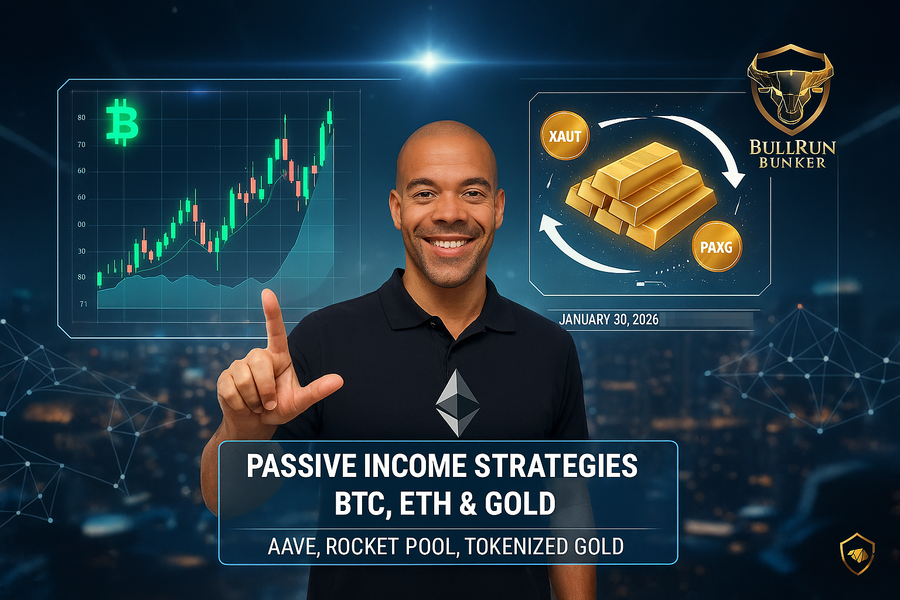 Bullrun Bunker: How to Generate Passive Income from BTC, ETH, & Gold During Market Uncertainty