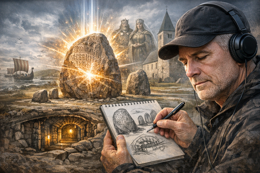 Remote Viewing the Jelling Stones: Insights Into Denmark's Viking Past