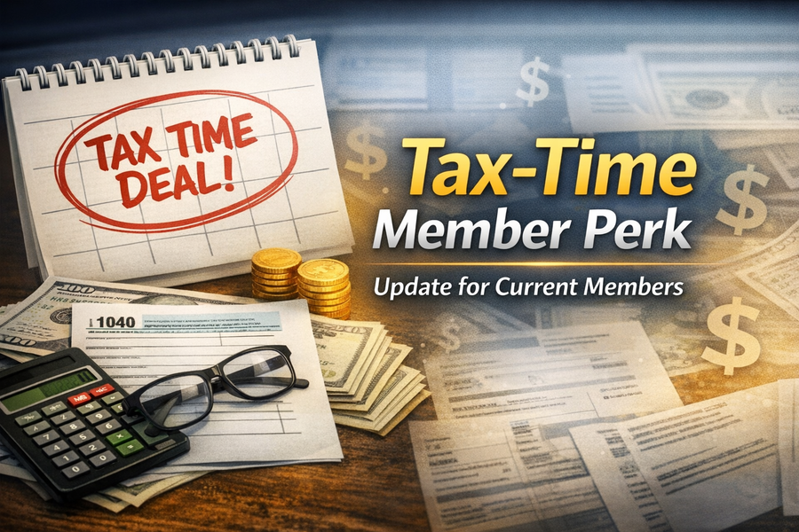 UPDATE and CLARIFICATION Tax‑Time Member Perk: How This Offer Works for Current Members