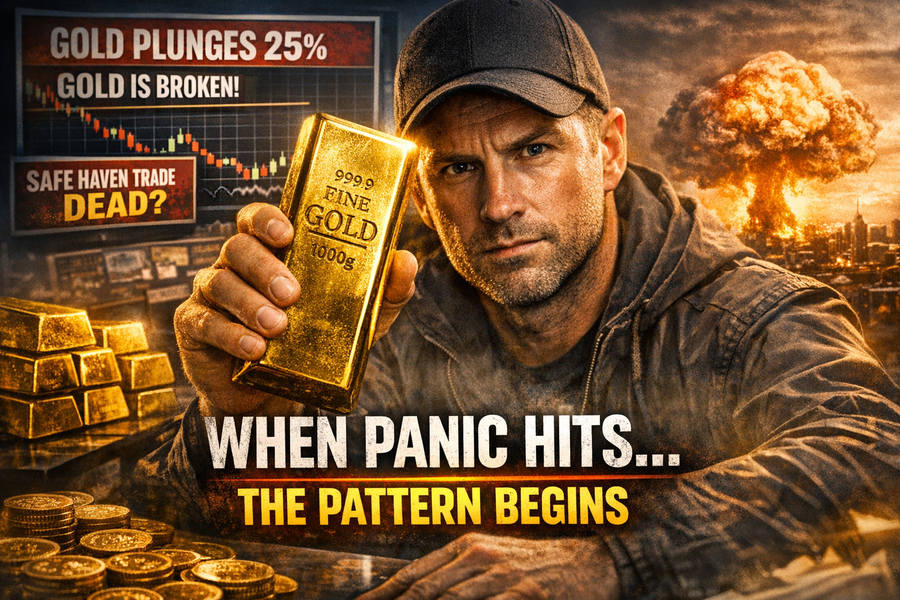 Gold Just Crashed 25% in a War — And That's the Bull Signal Everyone Missed