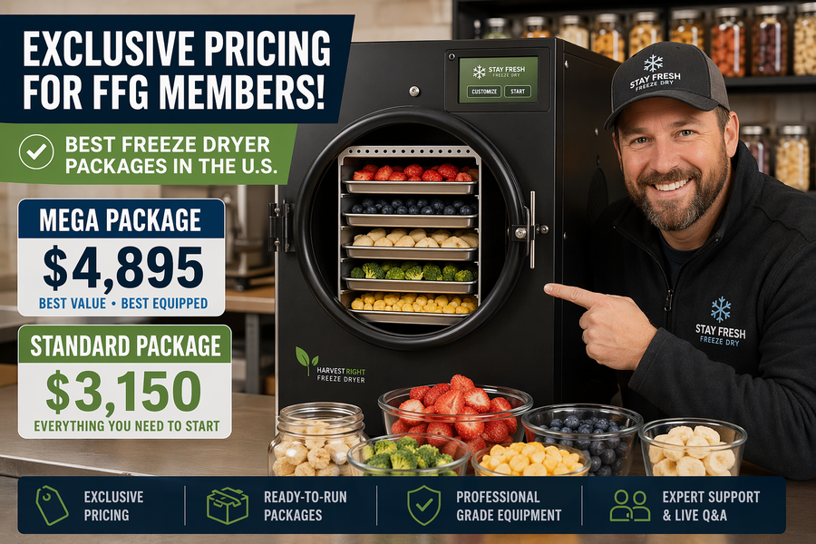 Stay Fresh Freeze Dryers FFG Group Buy Update: Best-in-USA Pricing Secured