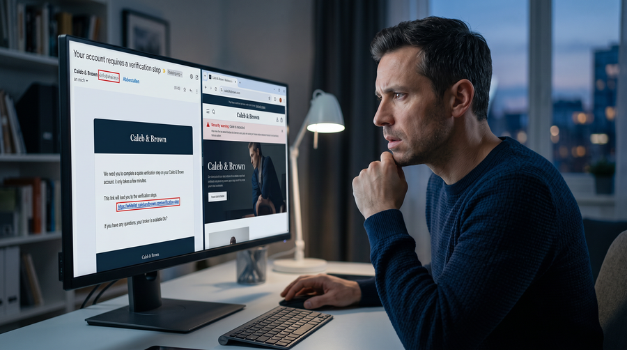 🚨 SECURITY ALERT: Active Phishing Campaign Targeting Caleb & Brown Accounts