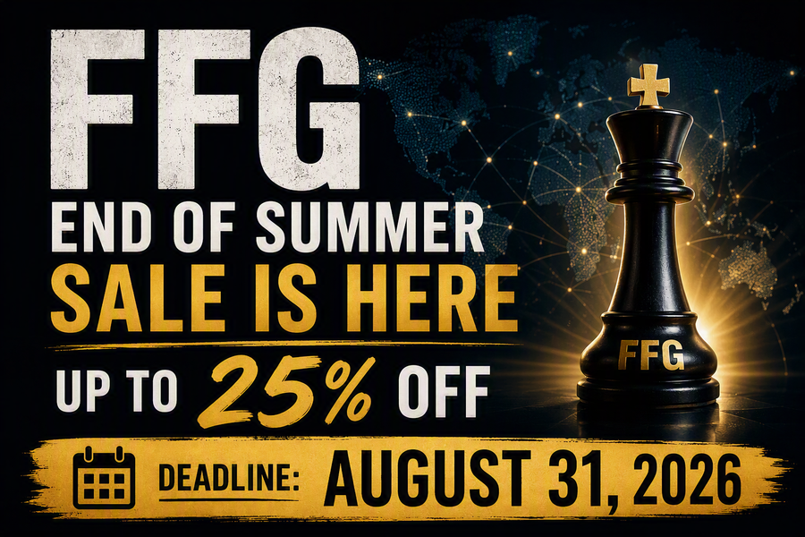 FFG End of Summer Sale is Here - Up to 25% Off