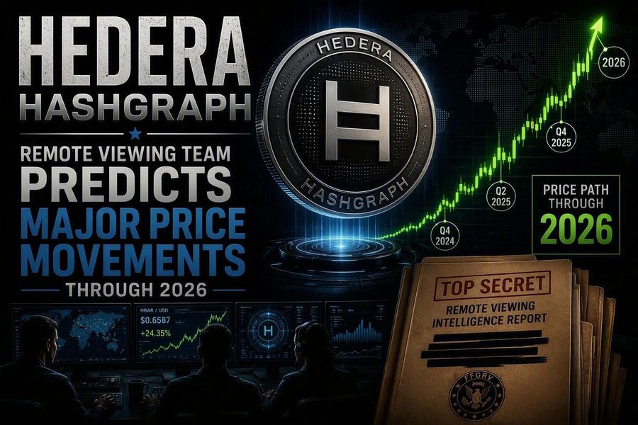 HEDERA HASHGRAPH: Remote Viewing Team Predicts Major Price Movements Through 2026