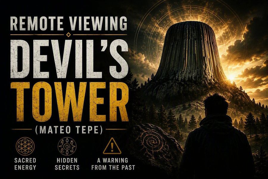 Remote Viewing Devil's Tower (Mateo Tepe): Sacred Energy, Hidden Secrets, and a Warning From the Past