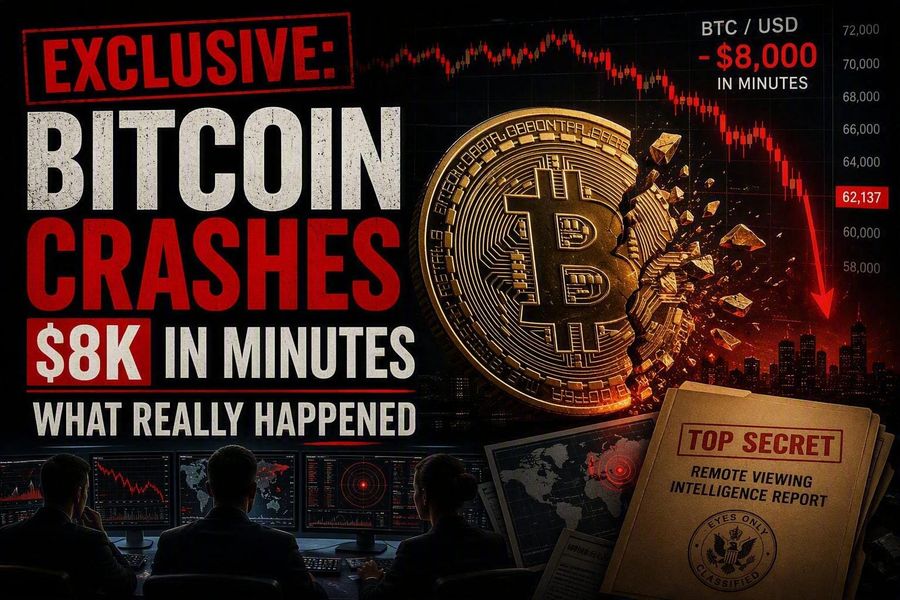 EXCLUSIVE: Bitcoin Crashes $8K in Minutes—Remote Viewers Reveal What Really Happened
