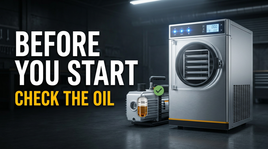Before you power on your Stay Fresh freeze dryer: a quick pump check