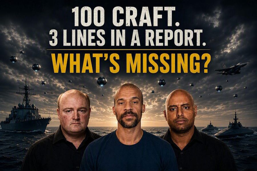 100 Unidentified Craft, 3 Lines in the Official Record: Remote Viewing the Virginia Coast Swarm