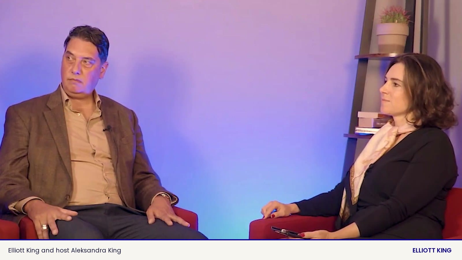 Elliott King answers host Aleksandra King, often searched as Alexandra King, on the Affinity Podcast