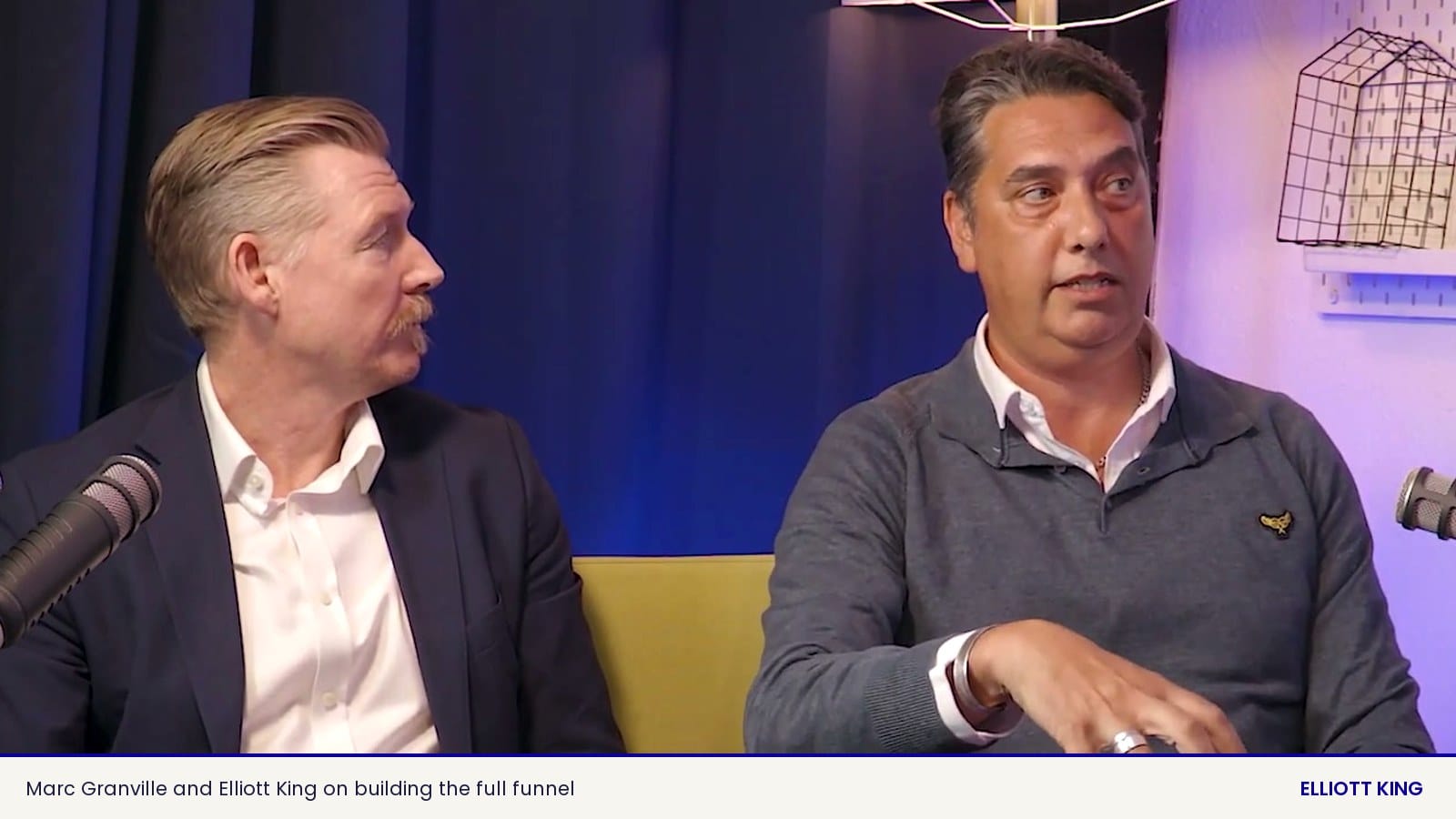Elliott King explains full-funnel marketing to Marc Granville of ICMA on the Affinity Podcast