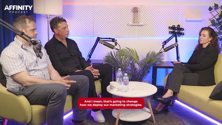 Elliott King with Paul Waagbo and Aleksandra King on the Affinity Podcast