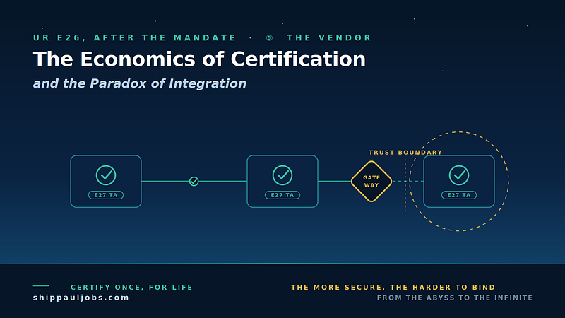 UR E26, After the Mandate ⑤ — The Vendor’s View: The Economics of Certification and the Paradox of…