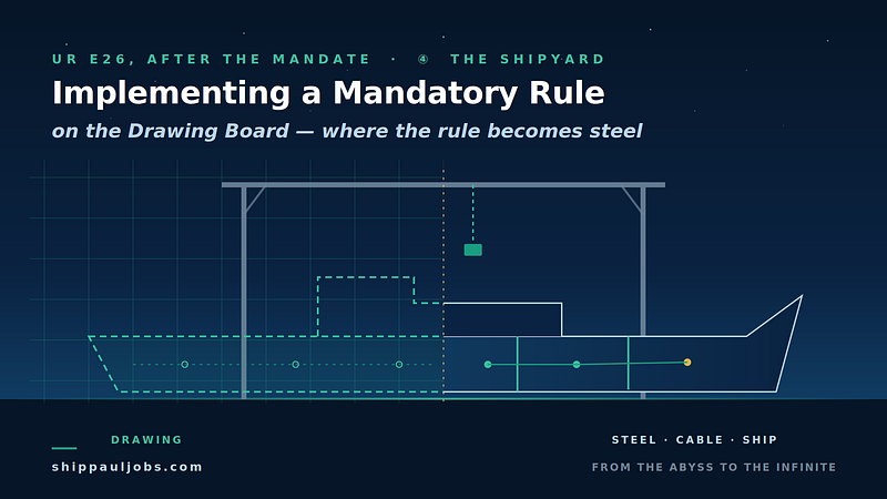 UR E26, After the Mandate ④ — The Shipyard’s View: Implementing a Mandatory Rule on the Drawing…