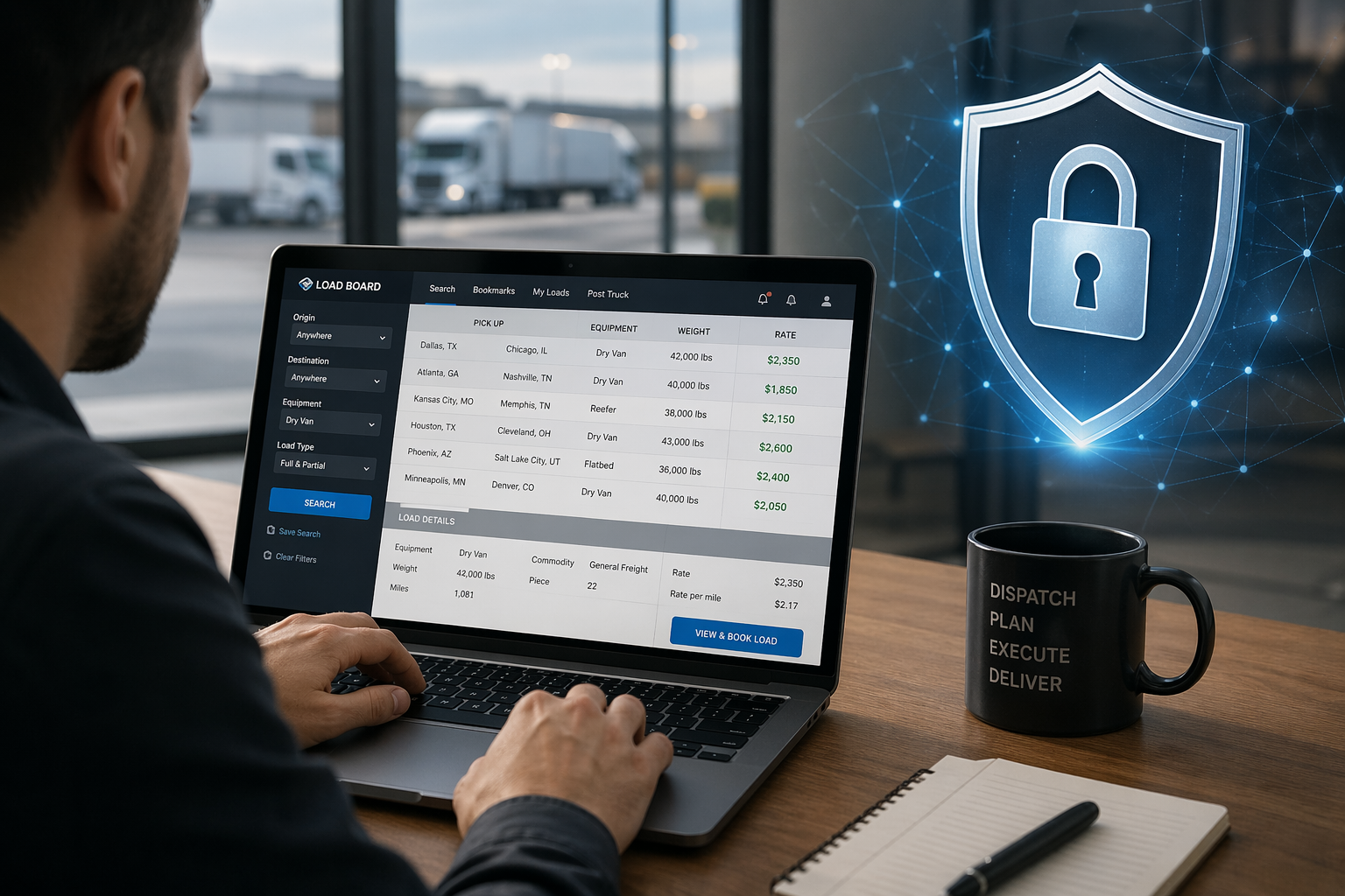 LoadConnect AI browser extension for trucking dispatch software