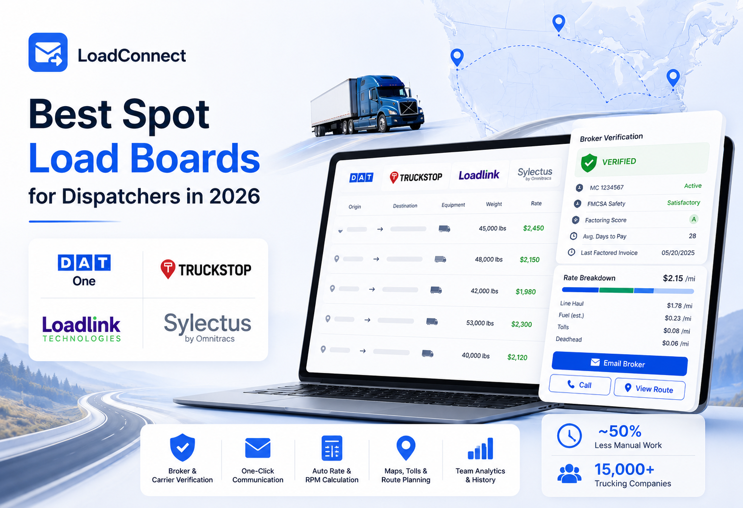 Best Spot Load Boards for Dispatchers in 2026 (And How LoadConnect Makes Them Faster)