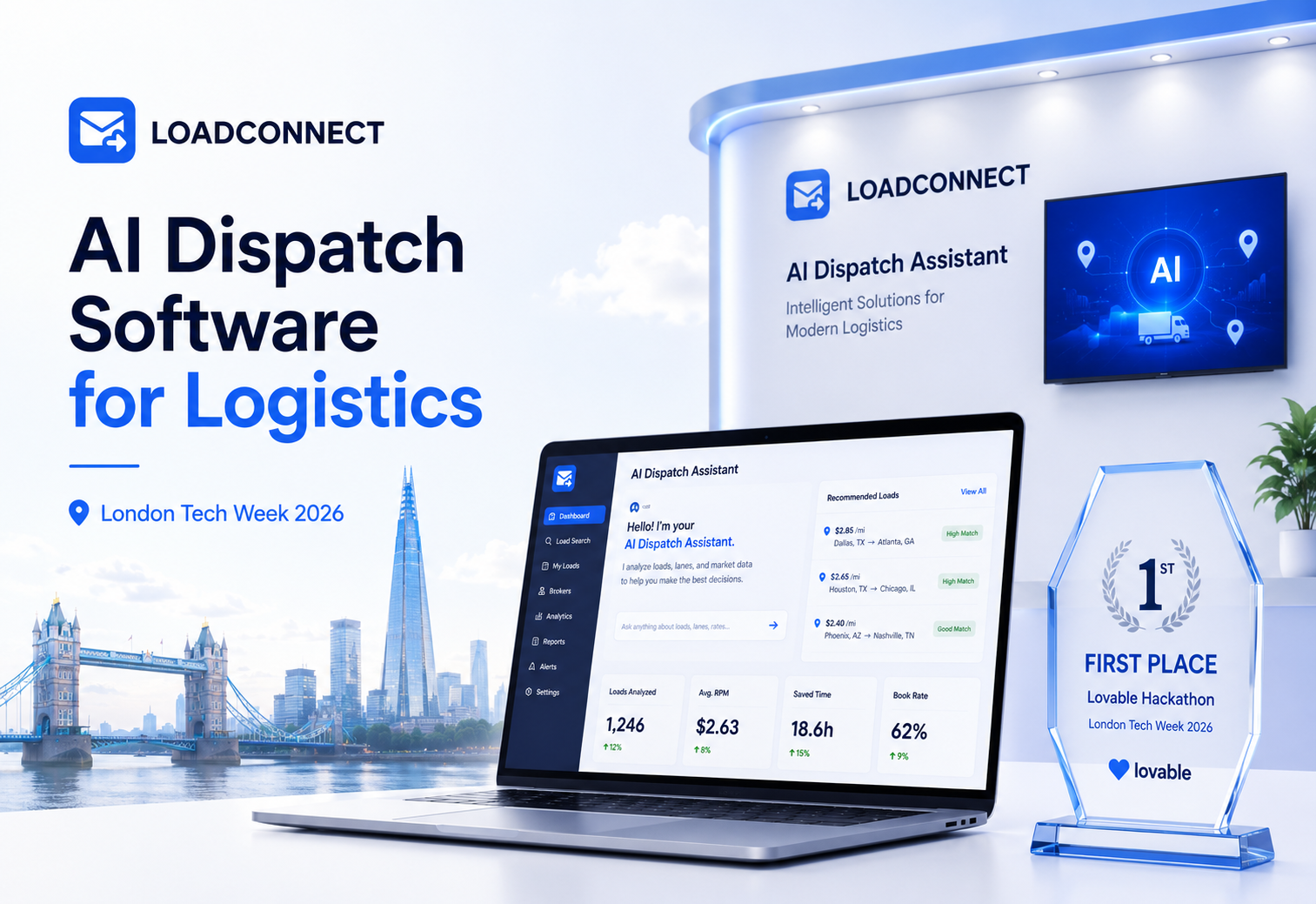 AI Dispatch Software for Logistics: LoadConnect AI Assistant Showcased at London Tech Week 2026