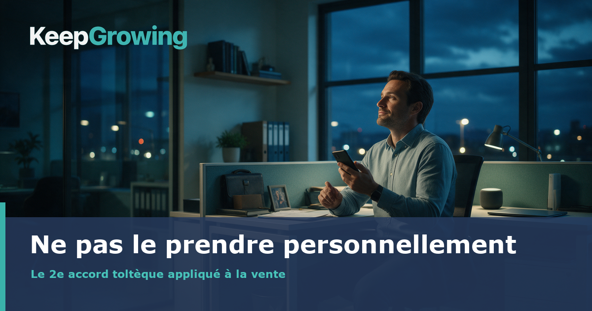 Commercial serein après un appel difficile
