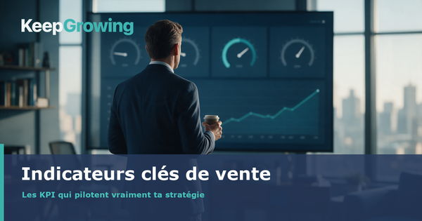 Un directeur commercial devant un tableau de bord d’indicateurs