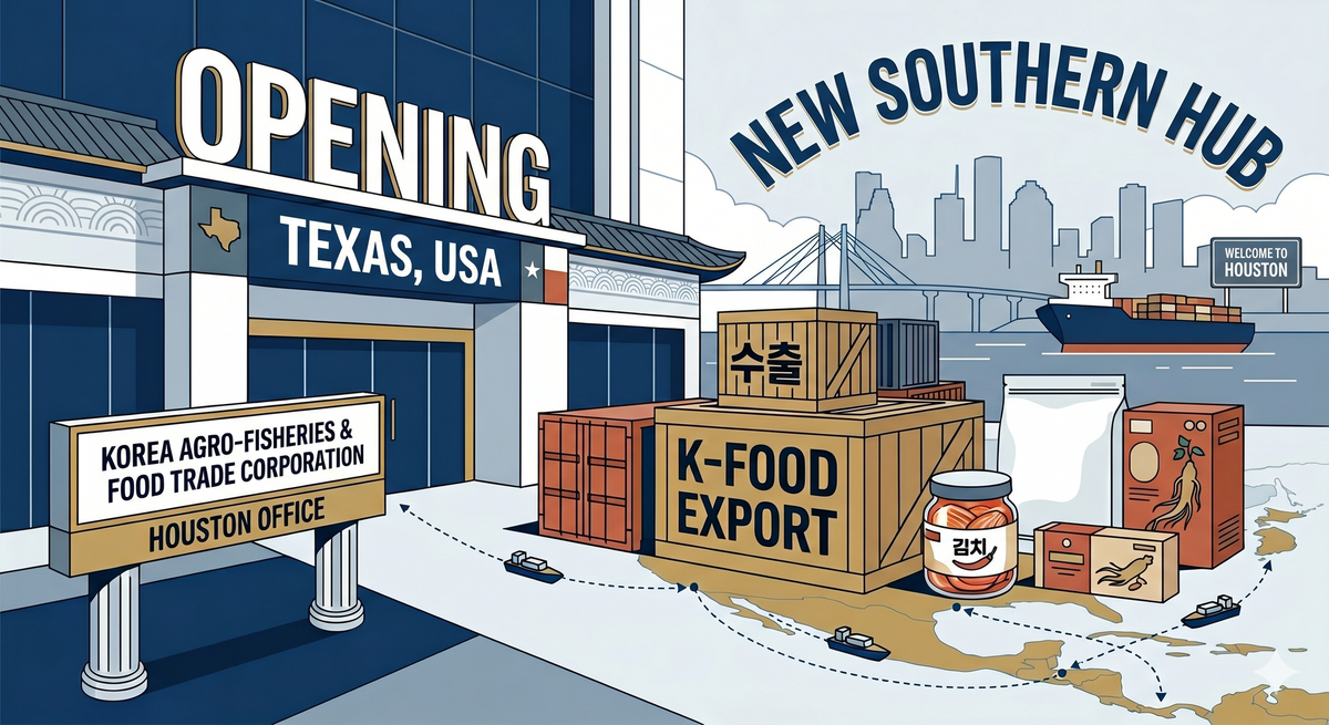 제6호 [Texas 소식] 한국농수산식품유통공사, K-푸드 수출 확대 위해 휴스턴에 새 거점 마련