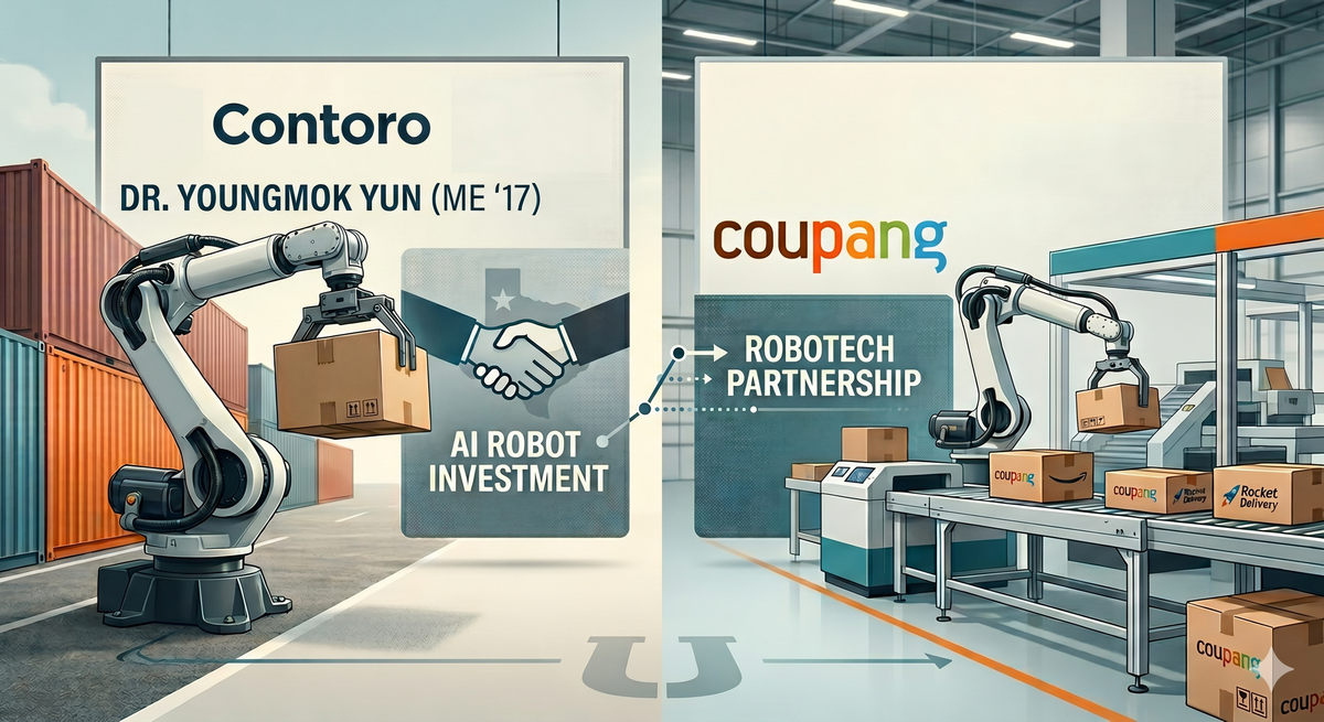 Vol. 6 [Alumni News] Dr. Youngmok Yun (ME '17)'s AI Robot Startup, Contoro Works with Coupang