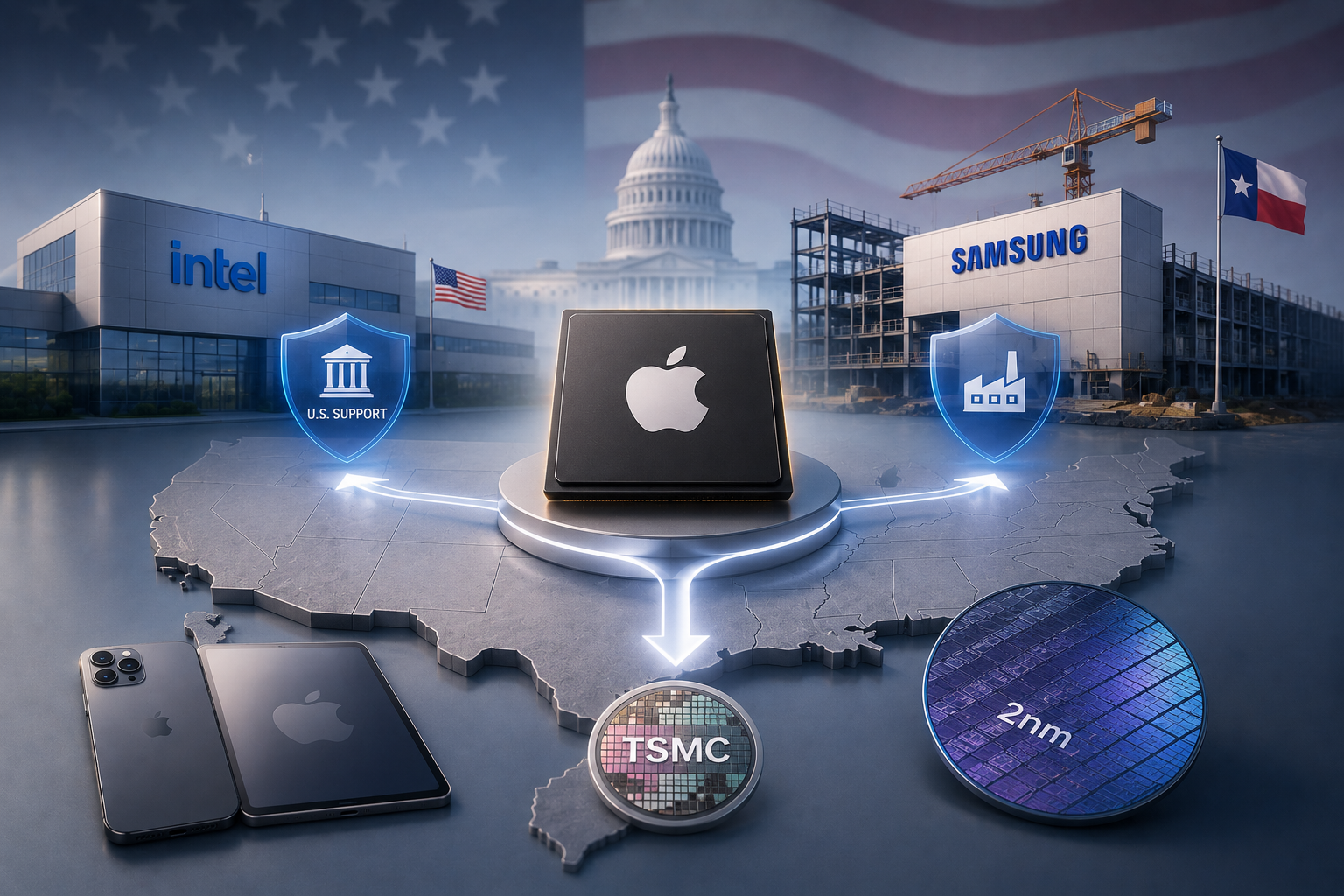 Vol. 7 [Texas News] Apple Begins Discussions With Intel and Samsung on U.S. Chip Production to Reduce Reliance on TSMC