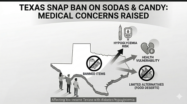 제5호 [Texas 소식] 텍사스 SNAP, 탄산음료·사탕 구매 제한 — 저소득층 당뇨 및 저혈당 환자에 대한 우려 제기