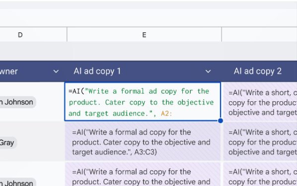 google-sheet-ai-function-use-cases