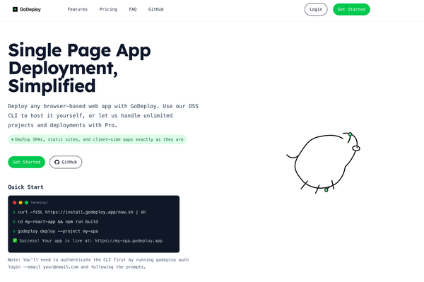 GoDeploy - An OSS Browser App Deployment CLI