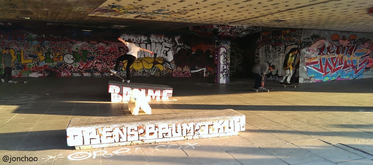 Skateboarding, body and space