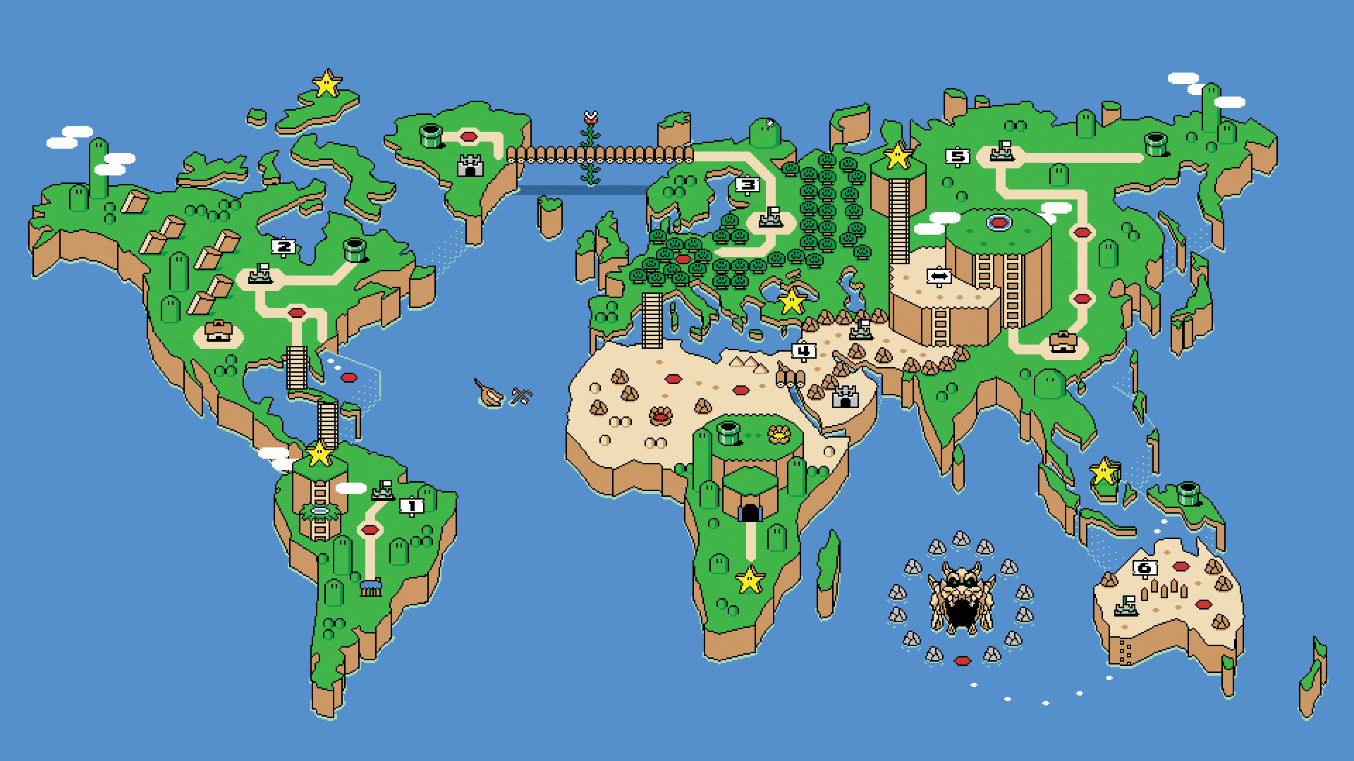 Super Mario World Map