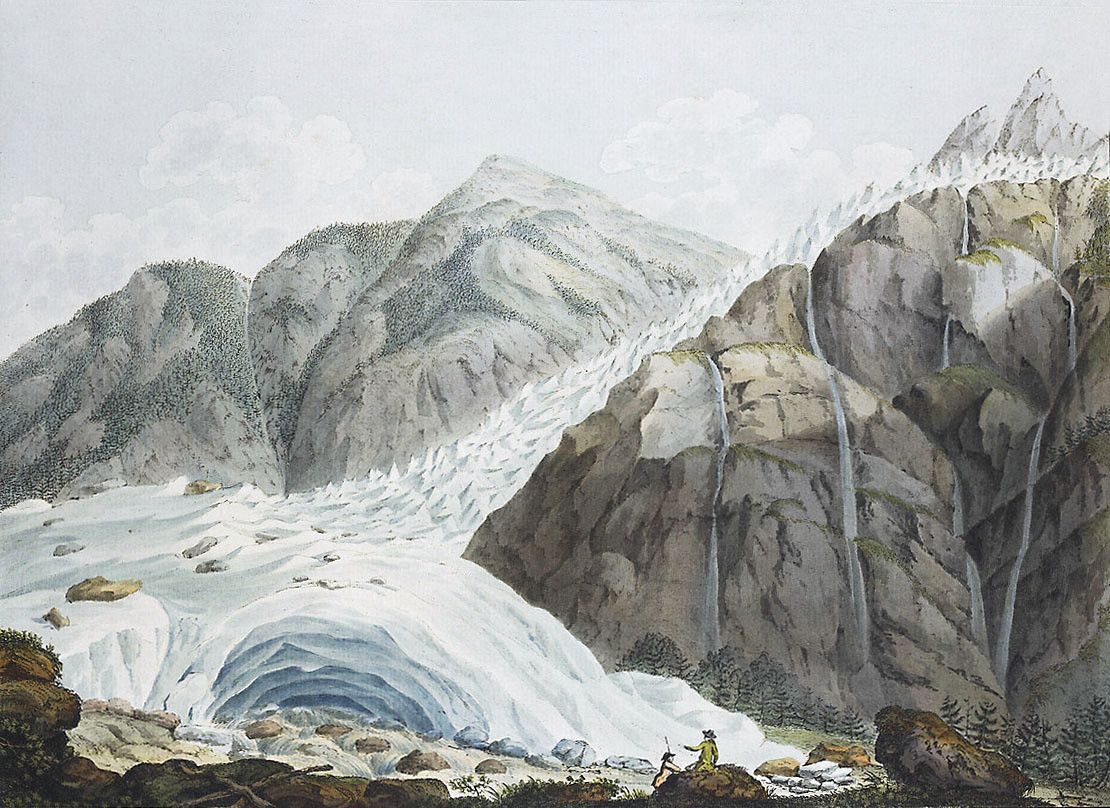 Immagine della stampa Mer de Glace, di J.F. Albanis Beaumont