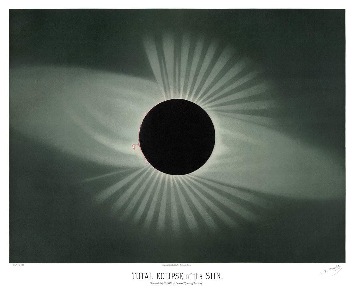 Il sole coperto dalla luna.