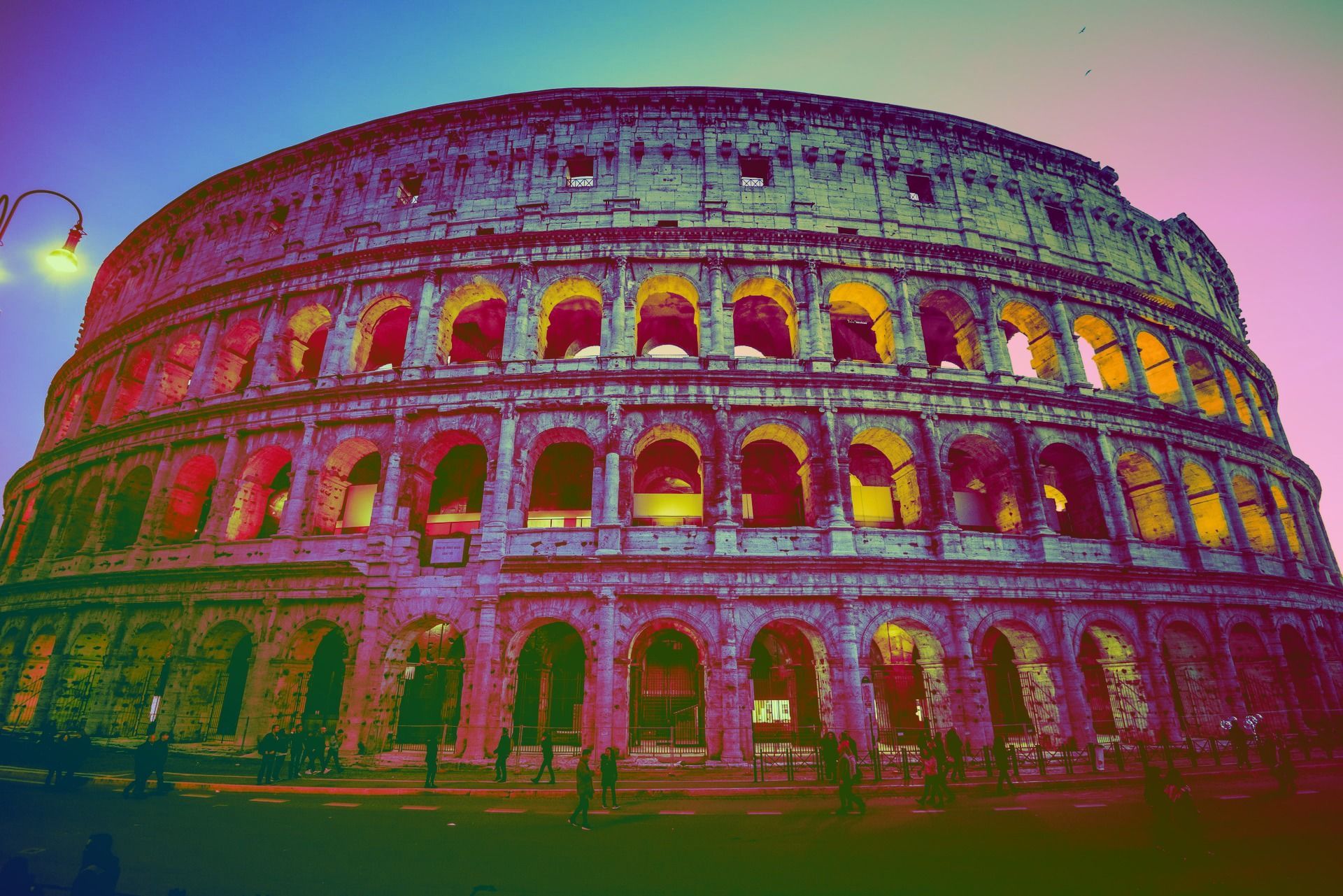 Veduta del Colosseo