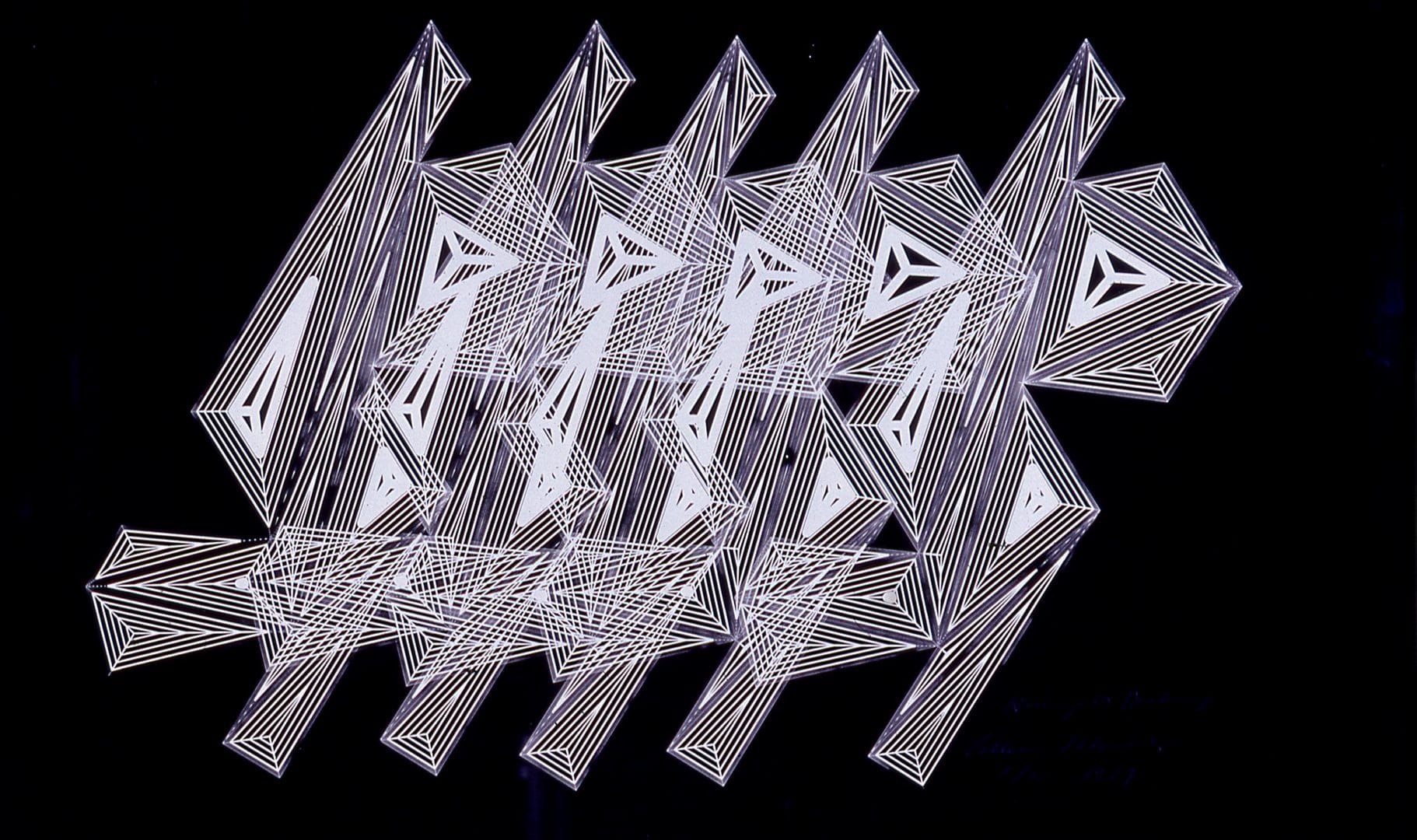 Homage to Duchamp, opera astratta di Lillian F. Schwartz.