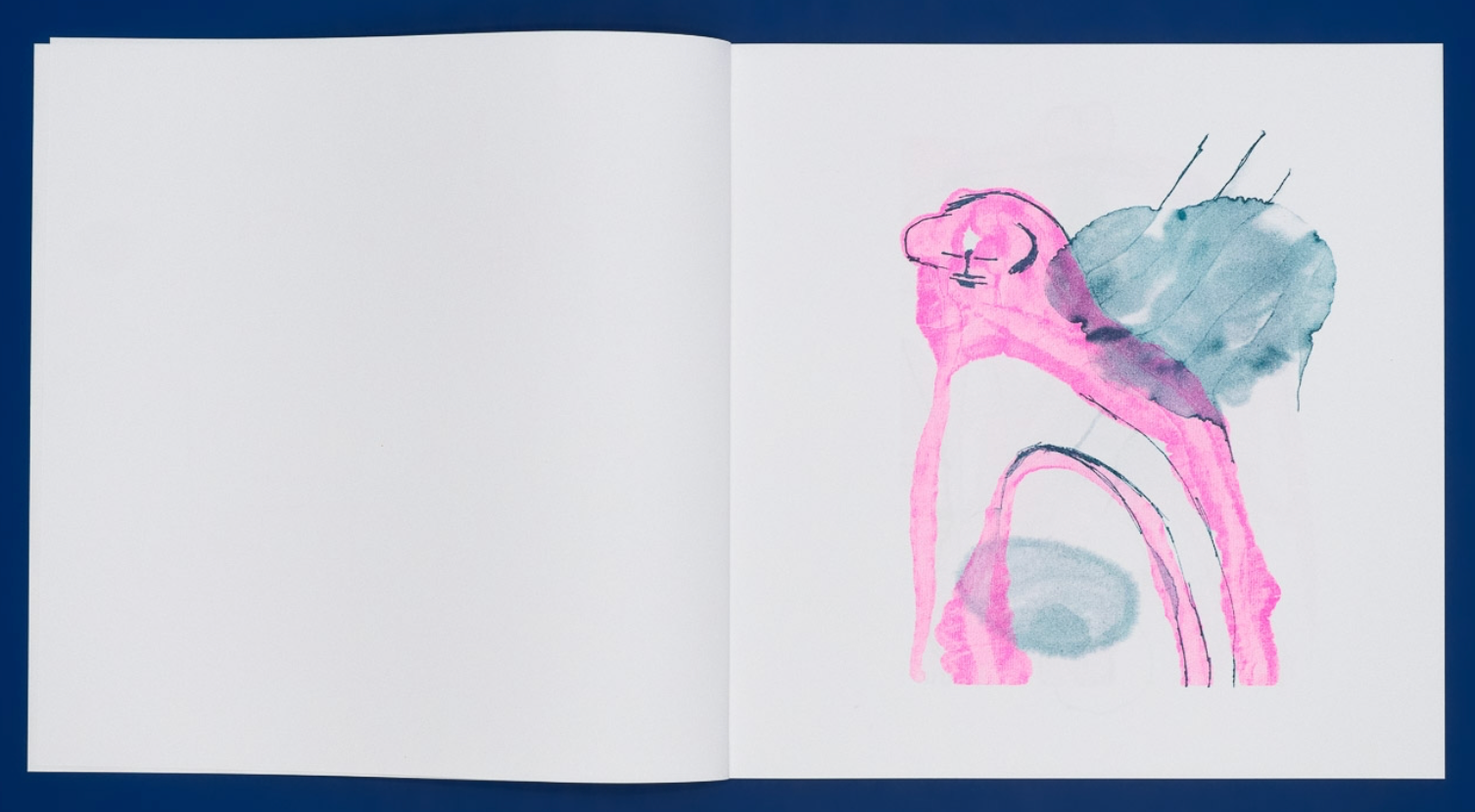 Disegno su foglio bianco.