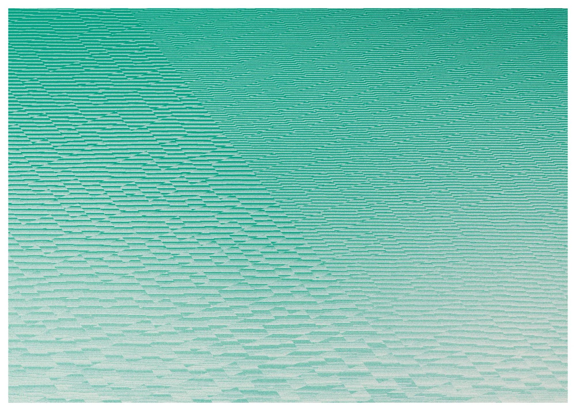 Righe color verde acqua.