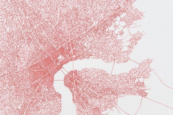 Una mappa dipinta dall'artista Robert Walden. L'opera di intitola "Ontological Road Map 040511"