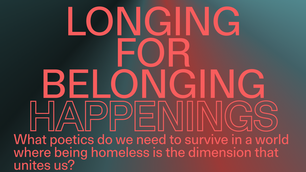 Locandina dell'evento Longing for Belonging