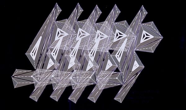 Homage to Duchamp, opera astratta di Lillian F. Schwartz.