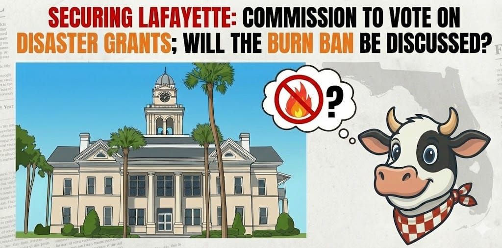 Securing Lafayette: Commission to Vote on Disaster Grants; Will the Burn Ban be Discussed?