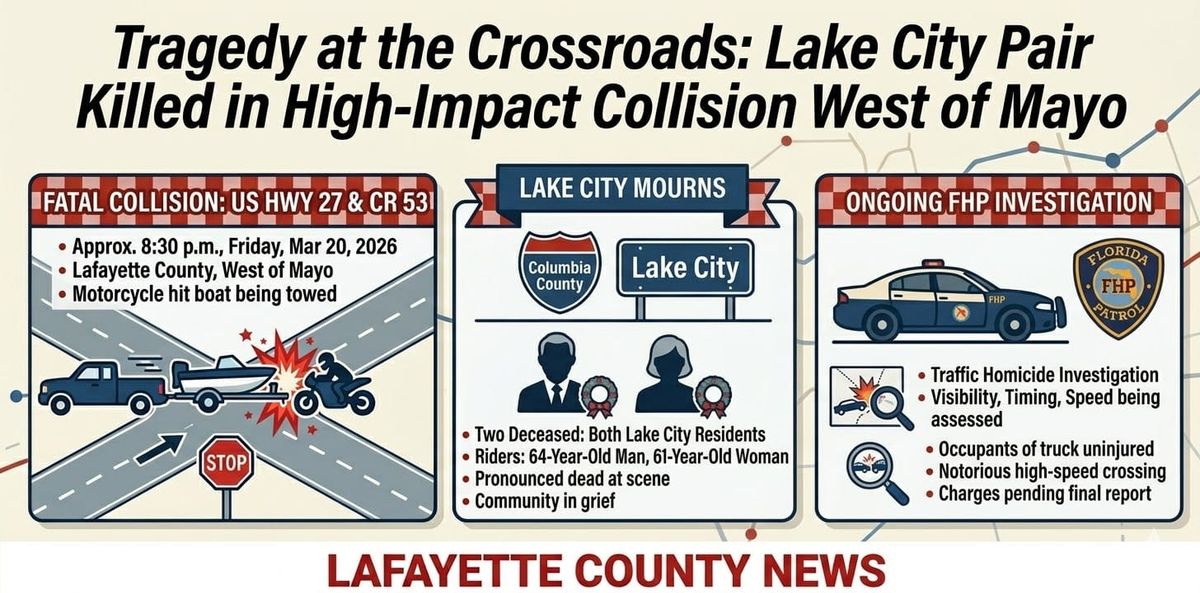 Tragedy at the Crossroads: Lake City Pair Killed in High-Impact Collision West of Mayo