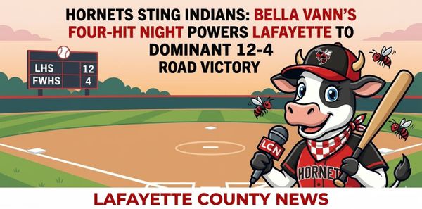 Hornets Sting Indians: Bella Vann’s Four-Hit Night Powers Lafayette to Dominant 12-4 Road Victory