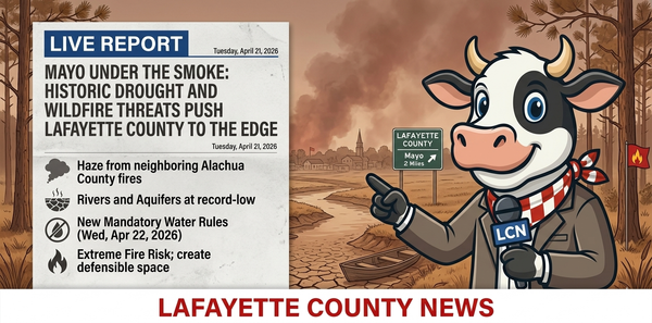 Mayo Under the Smoke: Historic Drought and Wildfire Threats Push Lafayette County to the Edge